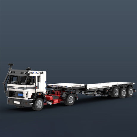 MOC - 120708 NG - 1632 & Tieflader mit Kranwagen Klemmbausteine - LesDiy - Klemmbausteine