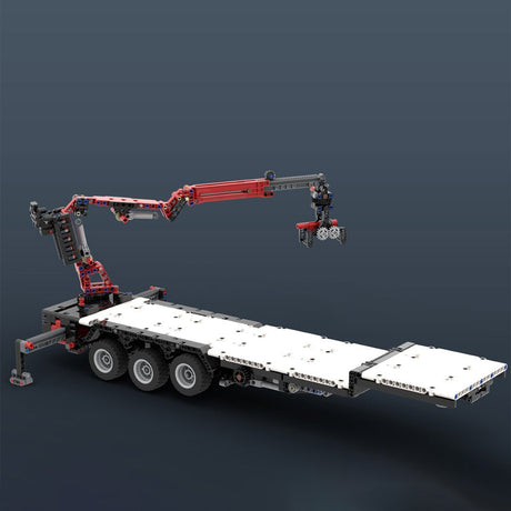 MOC - 120708 NG - 1632 & Tieflader mit Kranwagen Klemmbausteine - LesDiy - Klemmbausteine