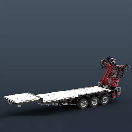 MOC - 120709 Tieflader mit Kranwagen Klemmbausteine - LesDiy - Klemmbausteine