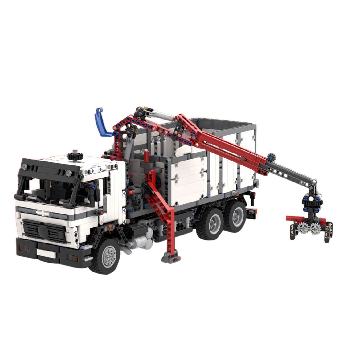 MOC - 120710 OF Hookloader & Crane Container Truck Klemmbausteine - LesDiy - Klemmbausteine