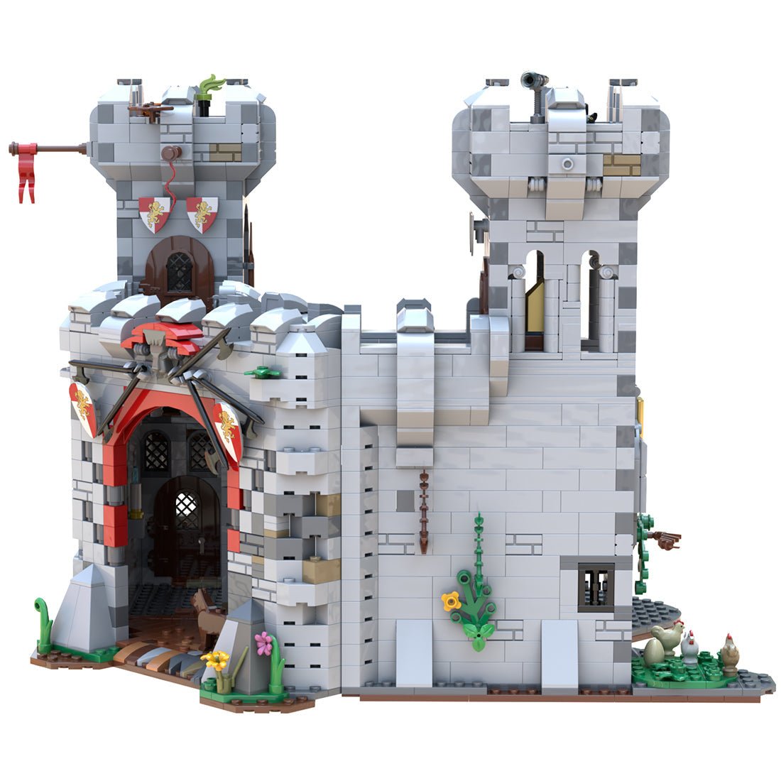 MOC - 120736 Mittelalterliche Burg Klemmbausteine - LesDiy - Klemmbausteine