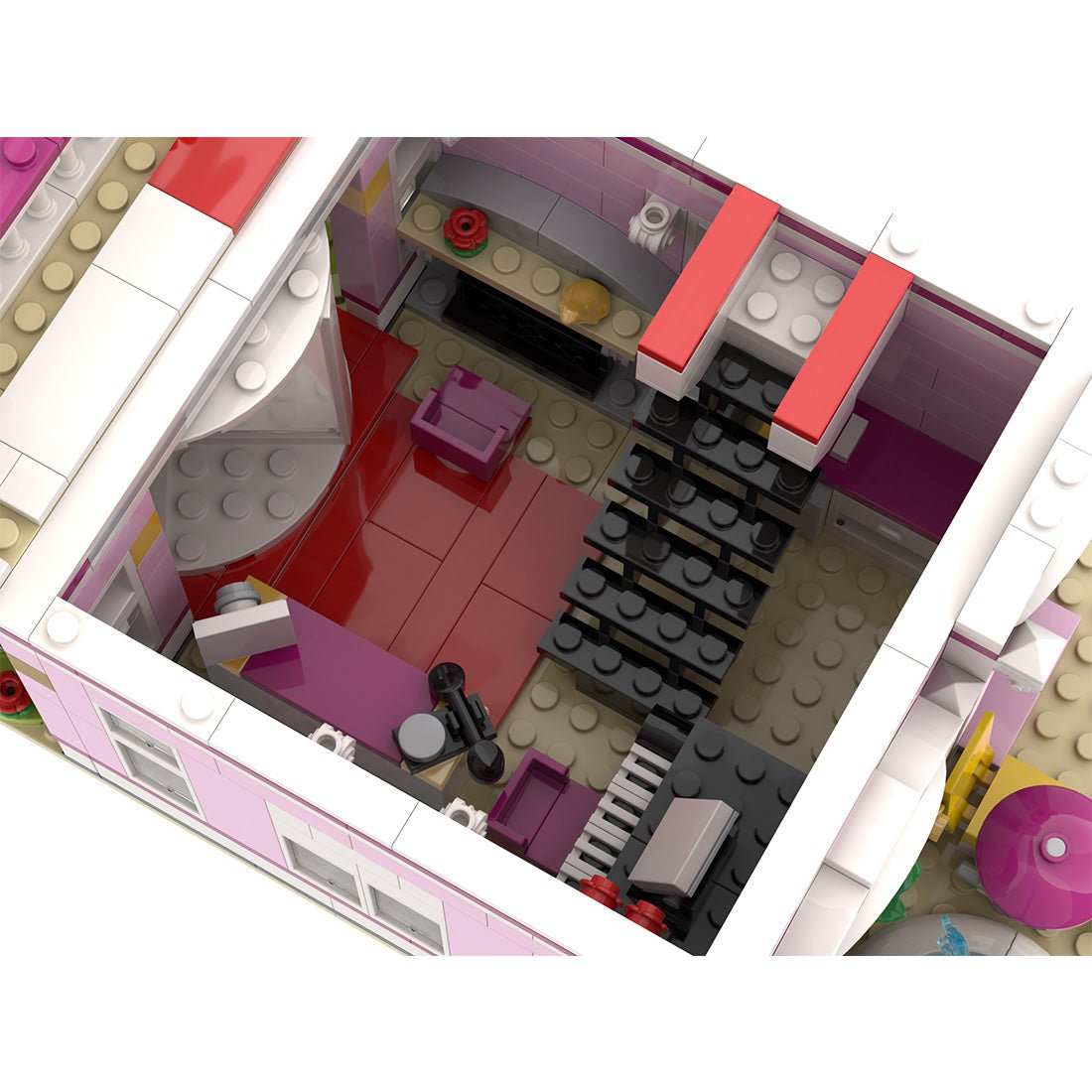 MOC - 121401 Heartlake Grand Hotel (2021) Modular Alt Build Klemmbausteine - LesDiy - Klemmbausteine