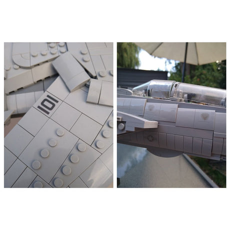 MOC - 121573 F14 Tomcat Flugzeugmodell Klemmbausteine - LesDiy - Klemmbausteine