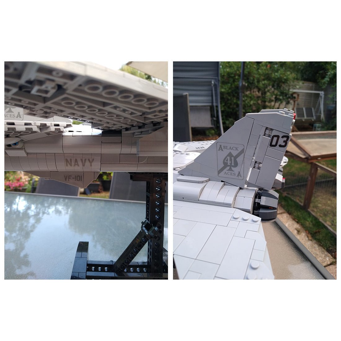 MOC - 121573 F14 Tomcat Flugzeugmodell Klemmbausteine - LesDiy - Klemmbausteine