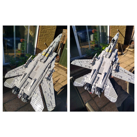 MOC - 121573 F14 Tomcat Flugzeugmodell Klemmbausteine - LesDiy - Klemmbausteine