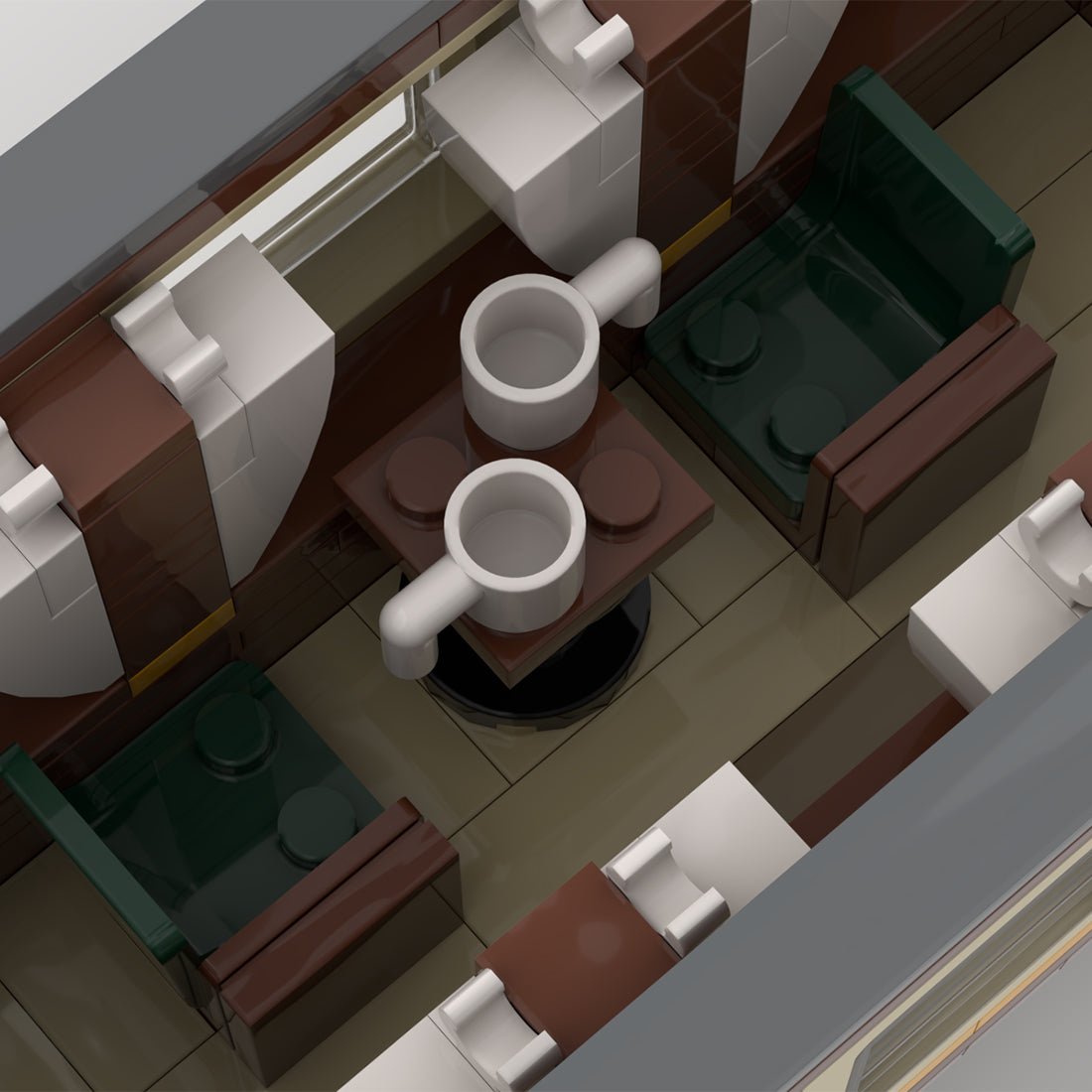 MOC - 122525 Shakespeare Express "Kinlet Hall" (8w) Klemmbausteine - LesDiy - Klemmbausteine