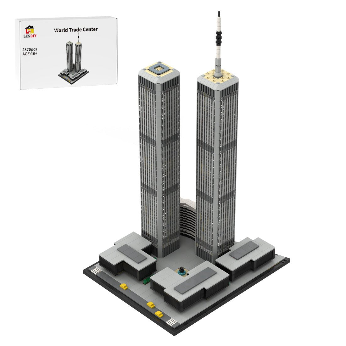 MOC - 122768 1/1000 World Trade Center (1973 - 2001) Klemmbausteine - LesDiy - Klemmbausteine