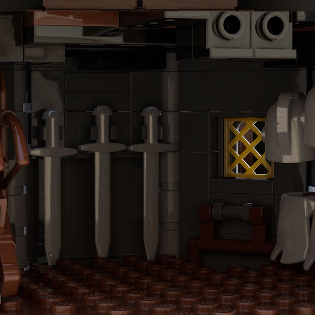 MOC - 123471 Black Falcons Grand Tower Klemmbausteine - LesDiy - Klemmbausteine