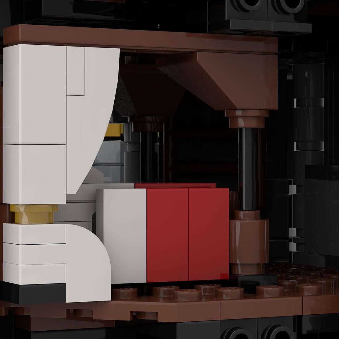 MOC - 123471 Black Falcons Grand Tower Klemmbausteine - LesDiy - Klemmbausteine