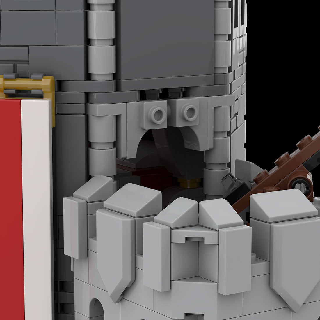 MOC - 123471 Black Falcons Grand Tower Klemmbausteine - LesDiy - Klemmbausteine