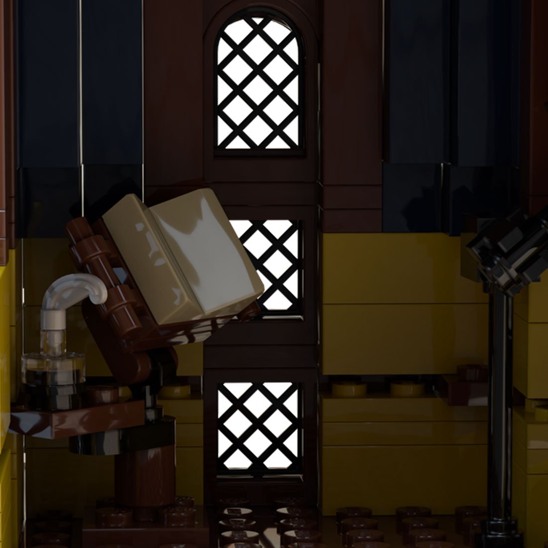 MOC - 123471 Black Falcons Grand Tower Klemmbausteine - LesDiy - Klemmbausteine