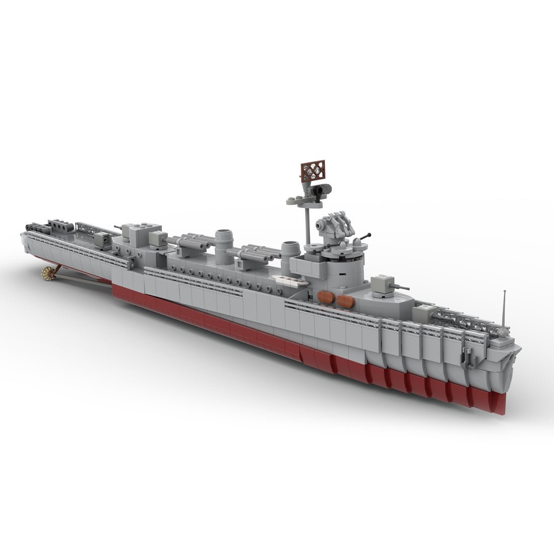 MOC - 124716 1/200 Scale Fletcher - Class Destroyer - LesDiy - Klemmbausteine