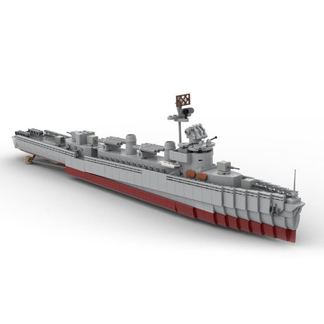 MOC - 124716 1/200 Scale Fletcher - Class Destroyer - LesDiy - Klemmbausteine