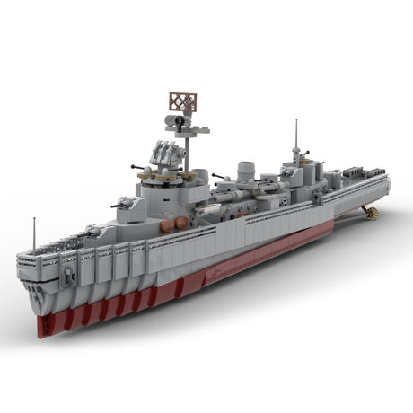 MOC - 124716 1/200 Scale Fletcher - Class Destroyer - LesDiy - Klemmbausteine