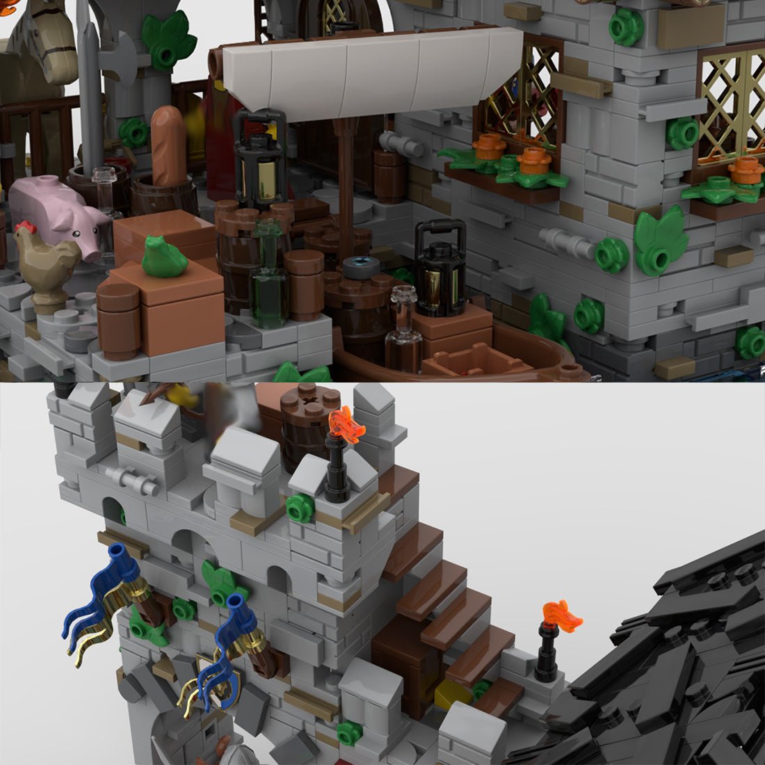 MOC - 124794 Medieval Harbor Klemmbausteine - LesDiy - Klemmbausteine