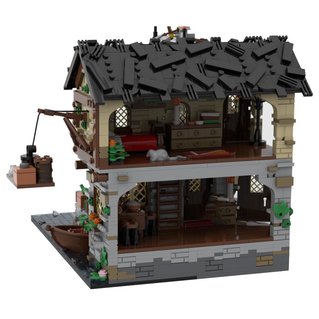 MOC - 124794 Medieval Harbor Klemmbausteine - LesDiy - Klemmbausteine