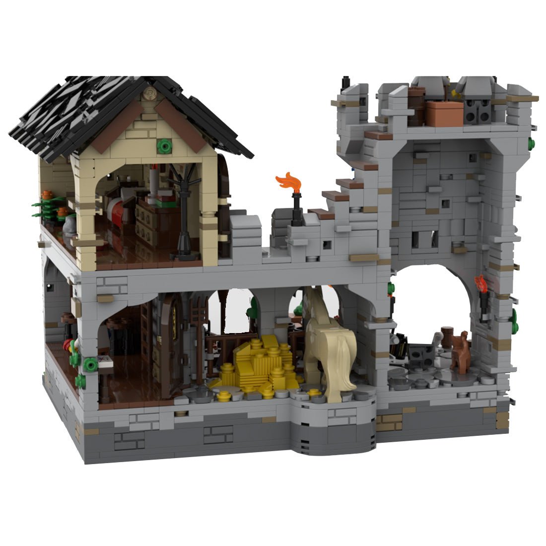 MOC - 124794 Medieval Harbor Klemmbausteine - LesDiy - Klemmbausteine