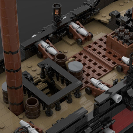 MOC - 124924 Queen Anne's Revenge Ship Model Pirate Series Klemmbausteine - LesDiy - Klemmbausteine