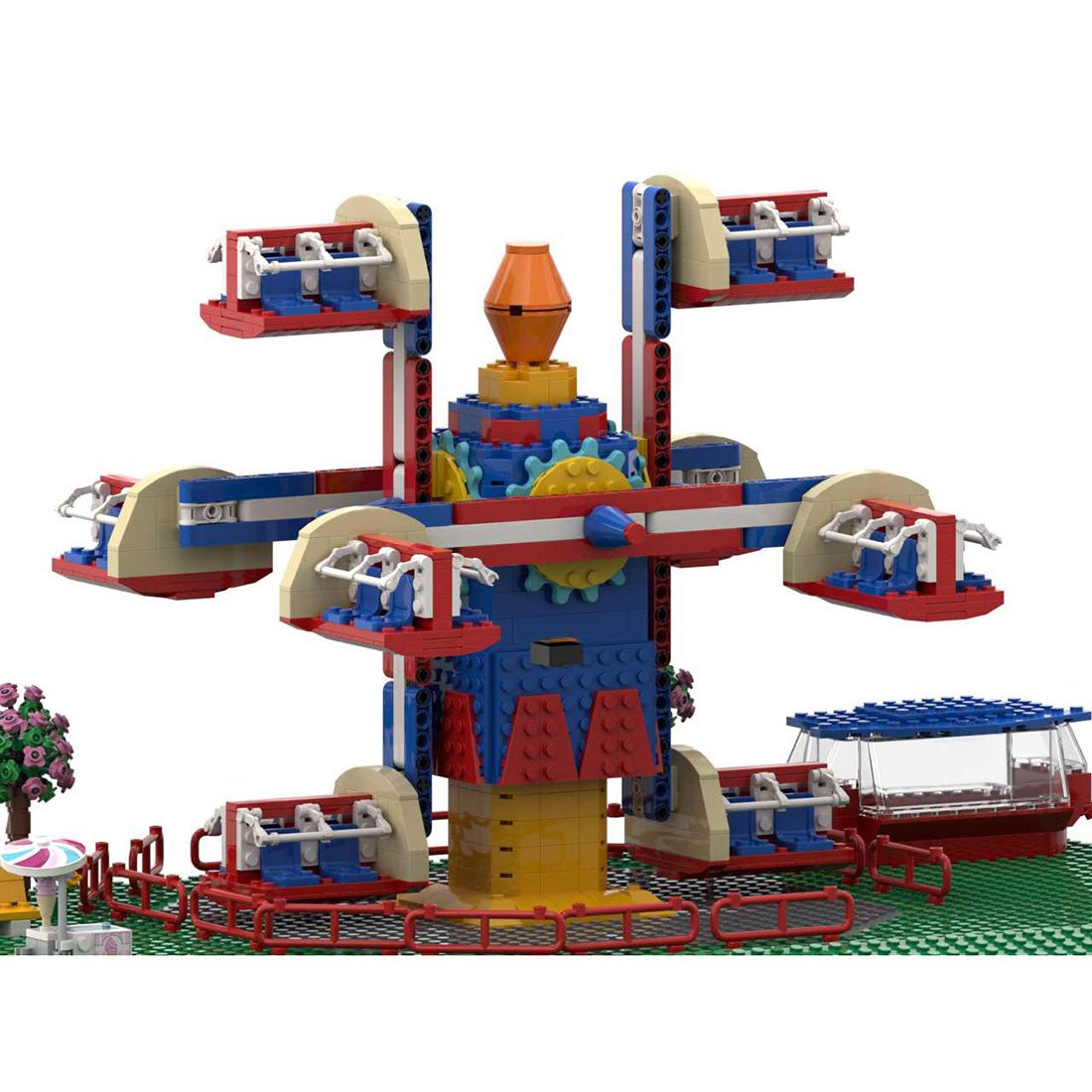 MOC - 125626 NebulaZ Theme Park Ride Klemmbausteine - LesDiy - Klemmbausteine