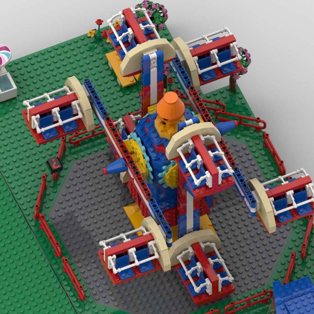 MOC - 125626 NebulaZ Theme Park Ride Klemmbausteine - LesDiy - Klemmbausteine