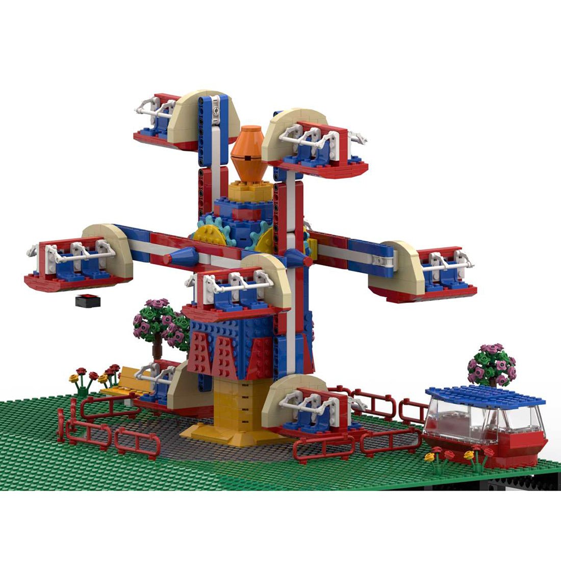 MOC - 125626 NebulaZ Theme Park Ride Klemmbausteine - LesDiy - Klemmbausteine