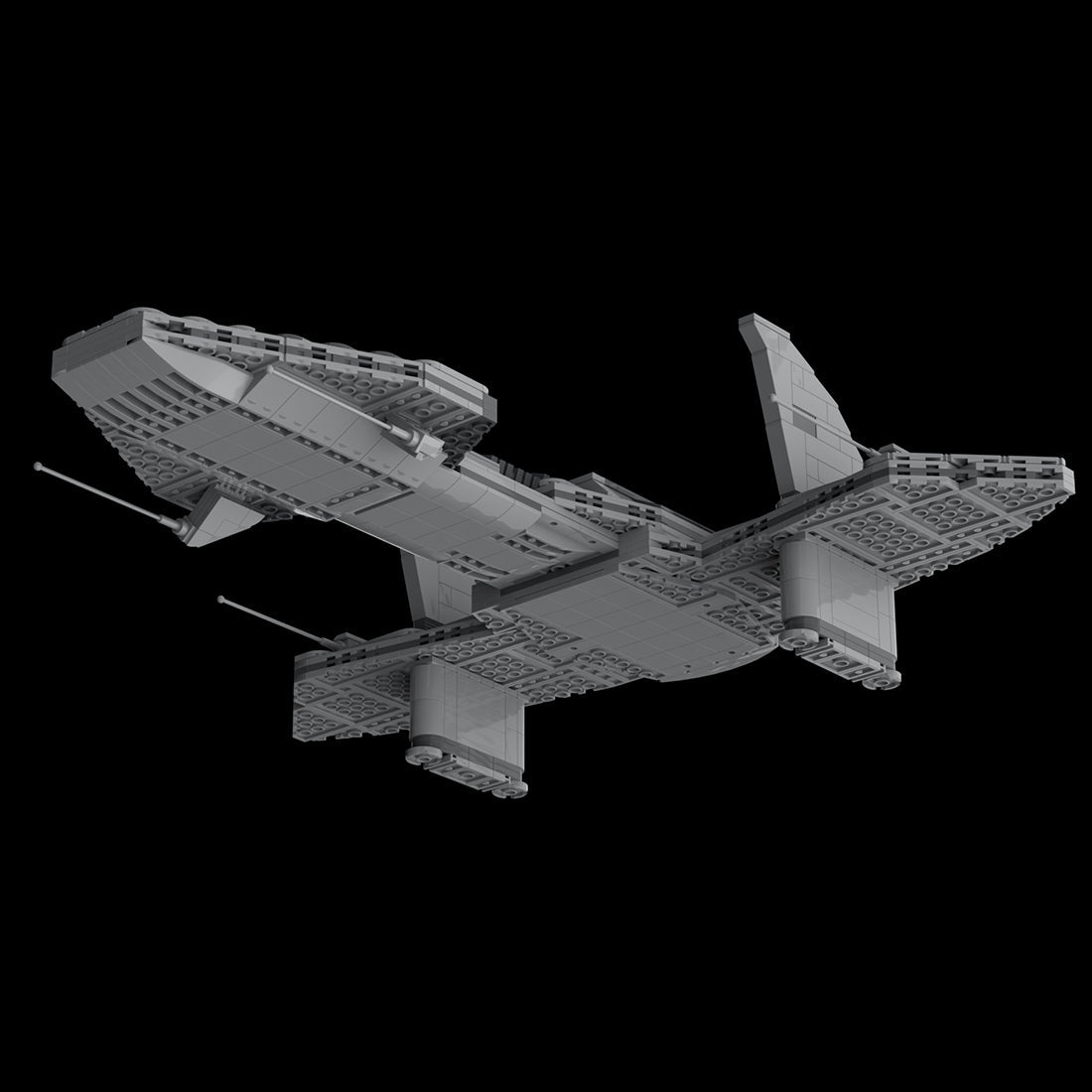 MOC - 125762 Asgard O'Neill - class Ship Klemmbausteine - LesDiy - Klemmbausteine