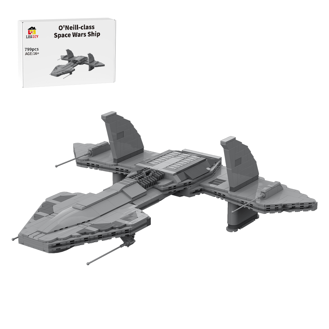 MOC - 125762 Asgard O'Neill - class Ship Klemmbausteine - LesDiy - Klemmbausteine