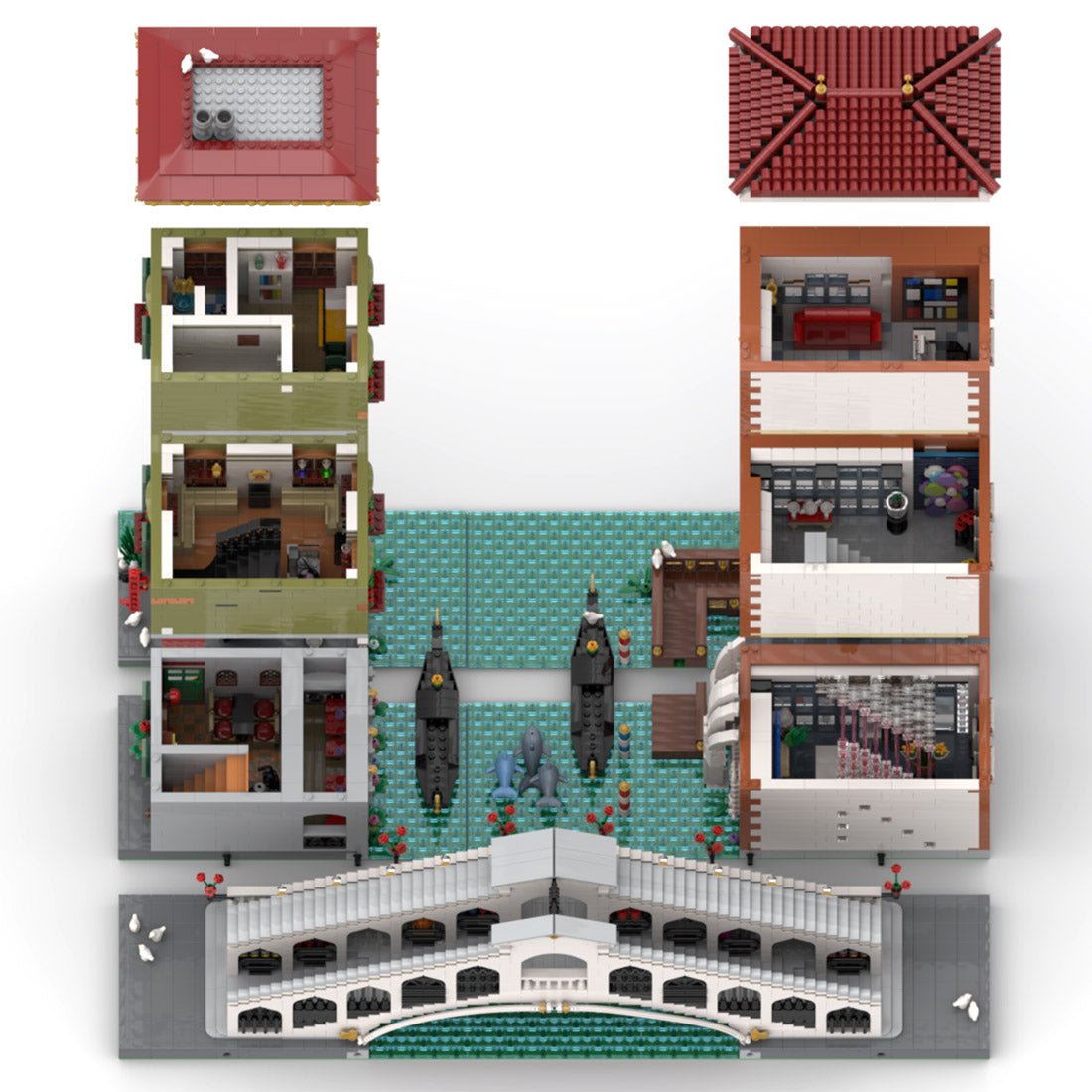 MOC - 125784 Canal Grande Venedig - LesDiy - Klemmbausteine