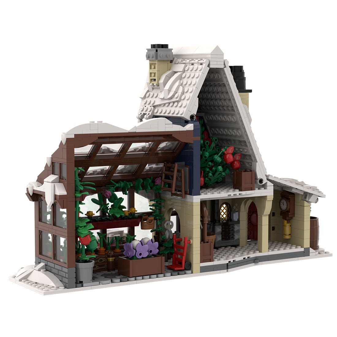 MOC - 126301 Winter Village Greenhouse Klemmbausteine - LesDiy - Klemmbausteine