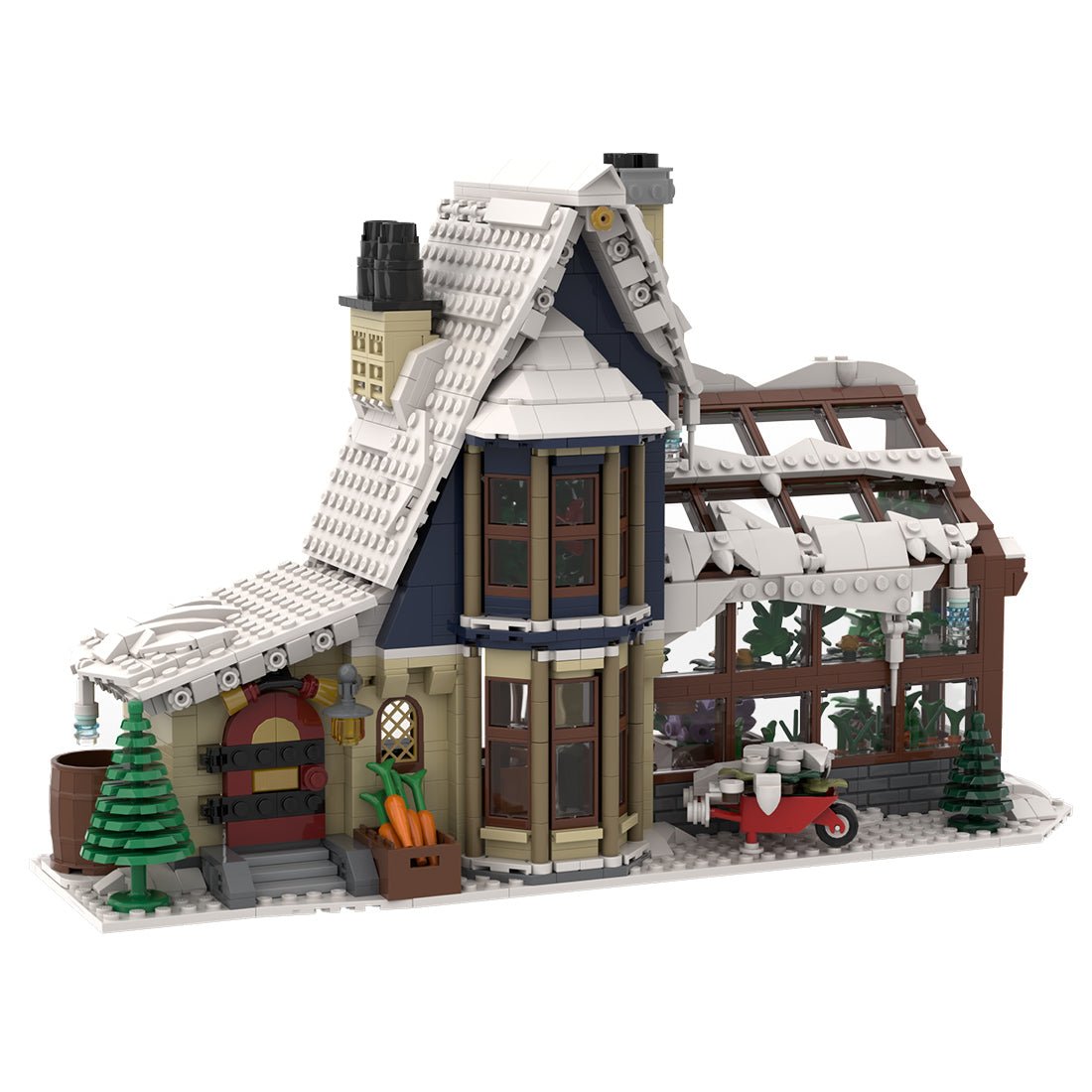 MOC - 126301 Winter Village Greenhouse Klemmbausteine - LesDiy - Klemmbausteine