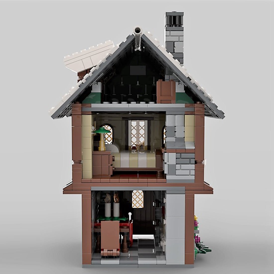 MOC - 126956 Winter Village House Klemmbausteine - LesDiy - Klemmbausteine