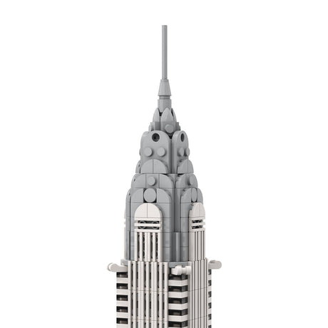 MOC - 127022 Chrysler Building 1:800 Scale Klemmbausteine - LesDiy - Klemmbausteine