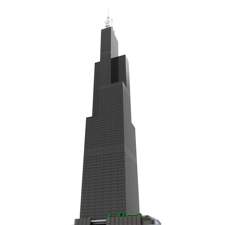 MOC - 127024 Willis Tower 1:800 Scale Klemmbausteine - LesDiy - Klemmbausteine