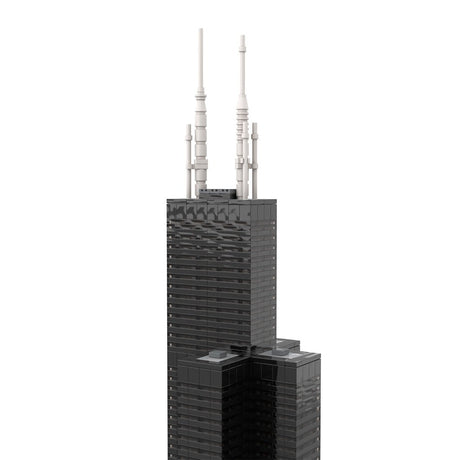 MOC - 127024 Willis Tower 1:800 Scale Klemmbausteine - LesDiy - Klemmbausteine