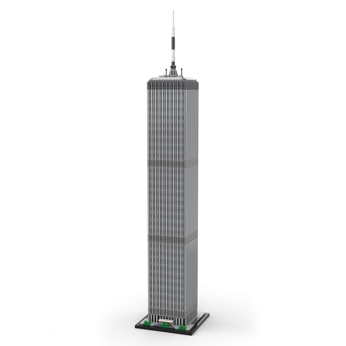 MOC - 127129 World Trade Center 1:800 Scale (North Tower) Klemmbausteine - LesDiy - Klemmbausteine