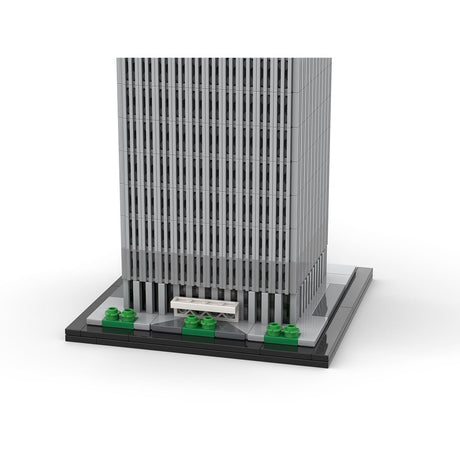 MOC - 127129 World Trade Center 1:800 Scale (North Tower) Klemmbausteine - LesDiy - Klemmbausteine