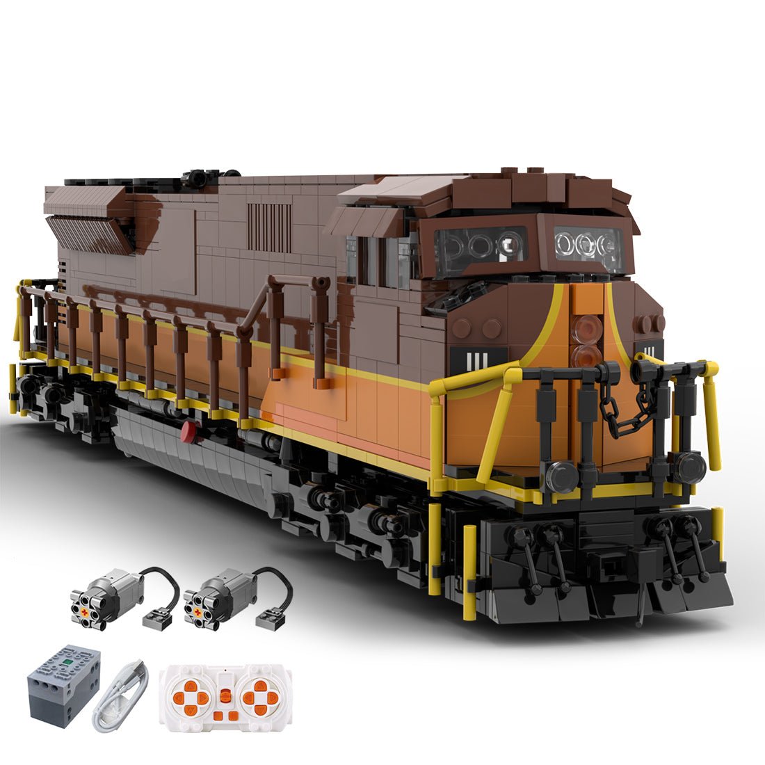 MOC - 127575 EMD SD90/43MAC Iowa Pacific Holdings Klemmbausteine - LesDiy - Klemmbausteine