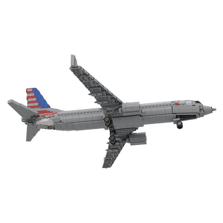 MOC - 127873 1/80 737 Großer Jetliner Klemmbausteine - LesDiy - Klemmbausteine