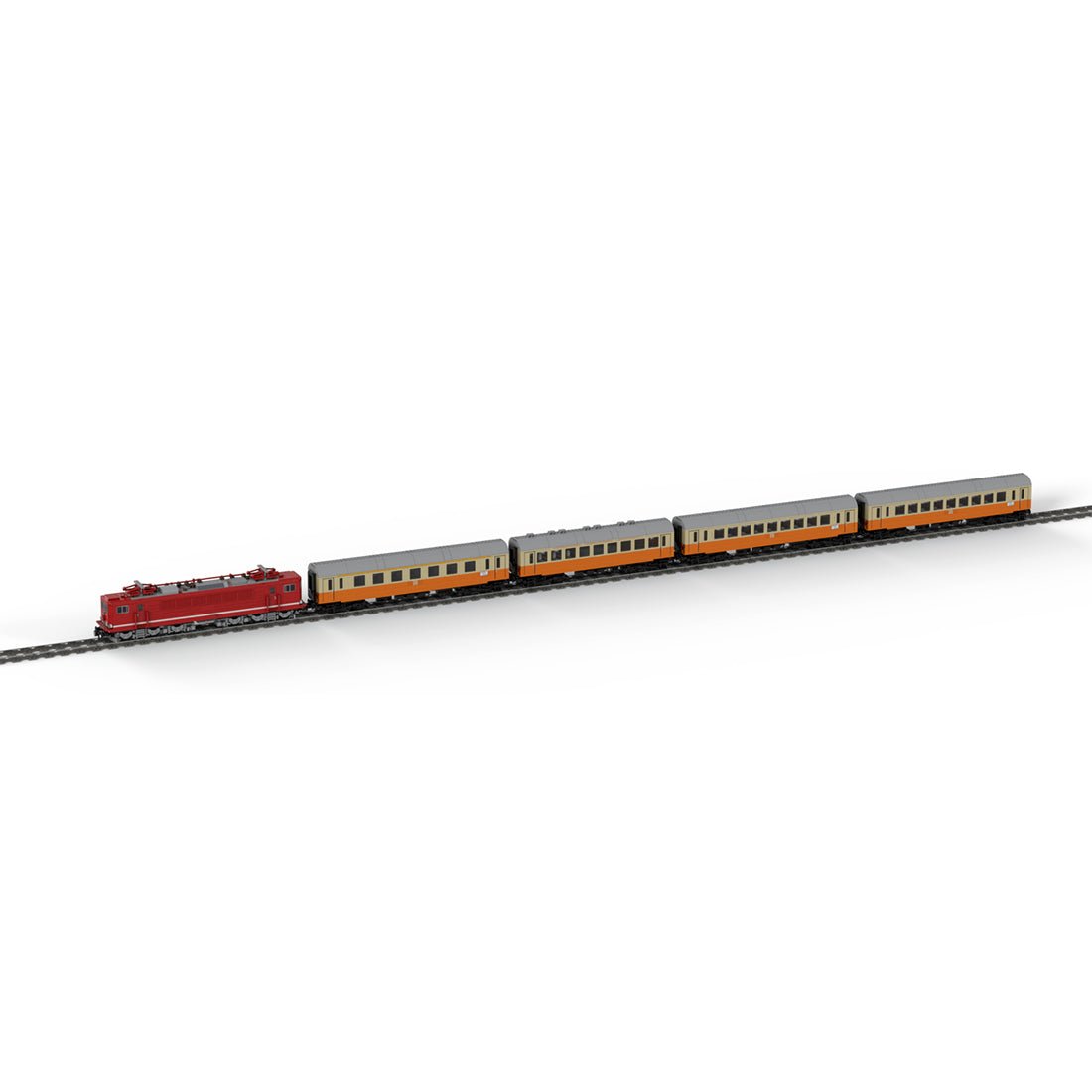 MOC 128328 MOCPACK > Electric Locomotive BR250 + City Express (Städte - Express) Klemmbausteine - LesDiy - Klemmbausteine