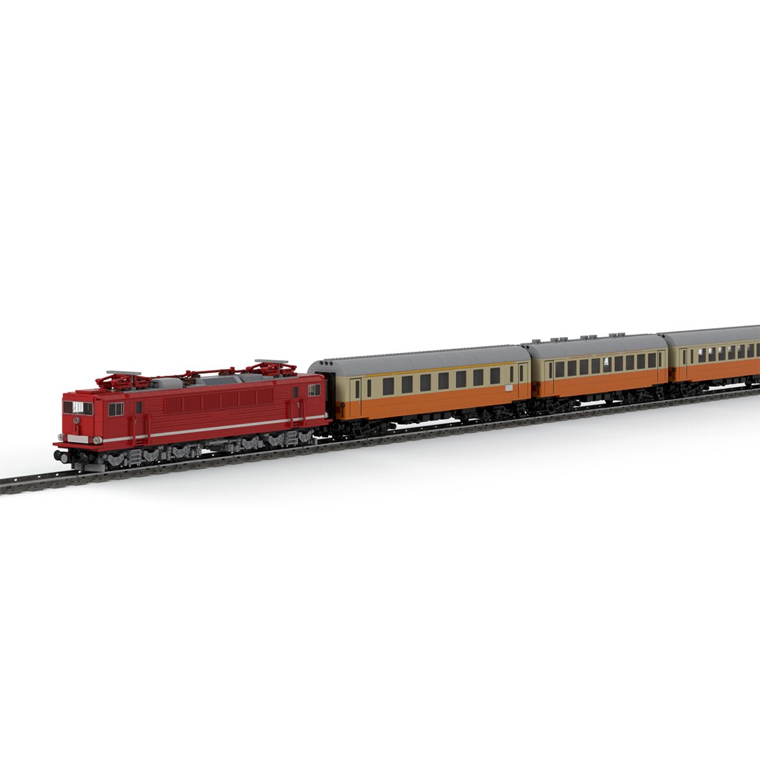 MOC 128328 MOCPACK > Electric Locomotive BR250 + City Express (Städte - Express) Klemmbausteine - LesDiy - Klemmbausteine
