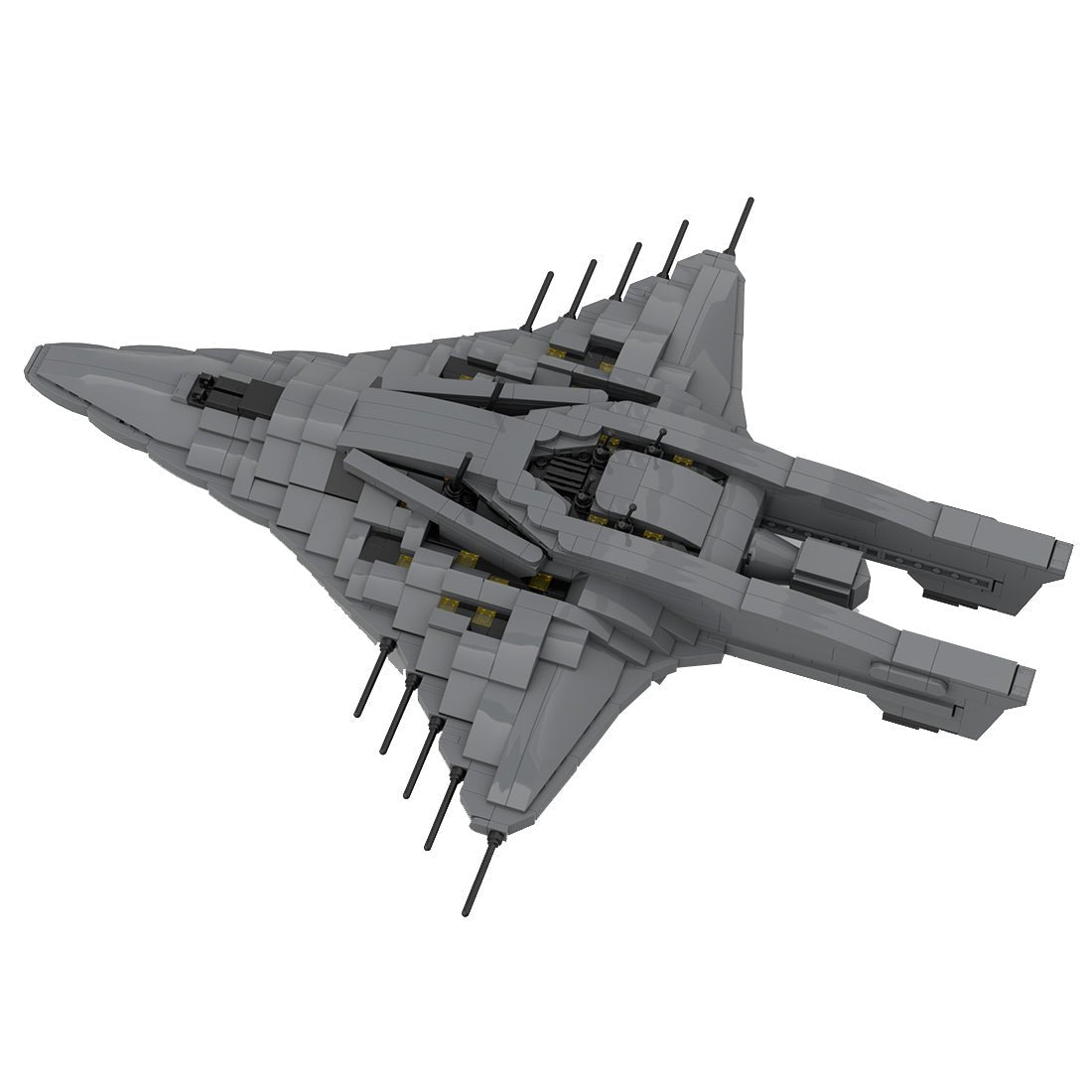 MOC - 129059 Wraith Cruiser Klemmbausteine - LesDiy - Klemmbausteine