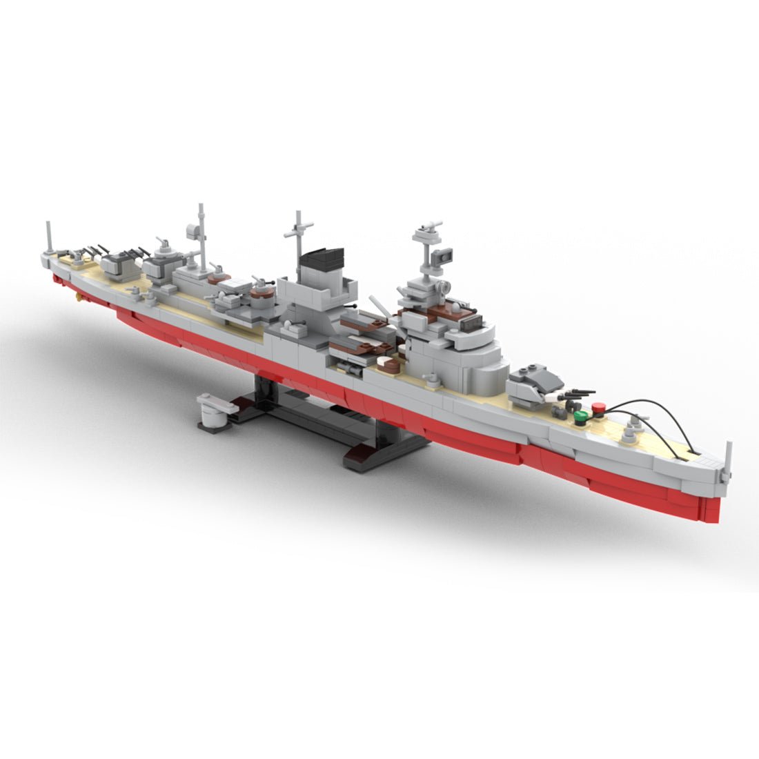 MOC 1/300 Leipzig - Klasse - Leichter Kreuzer im Maßstab Nürnberg - LesDiy - Klemmbausteine