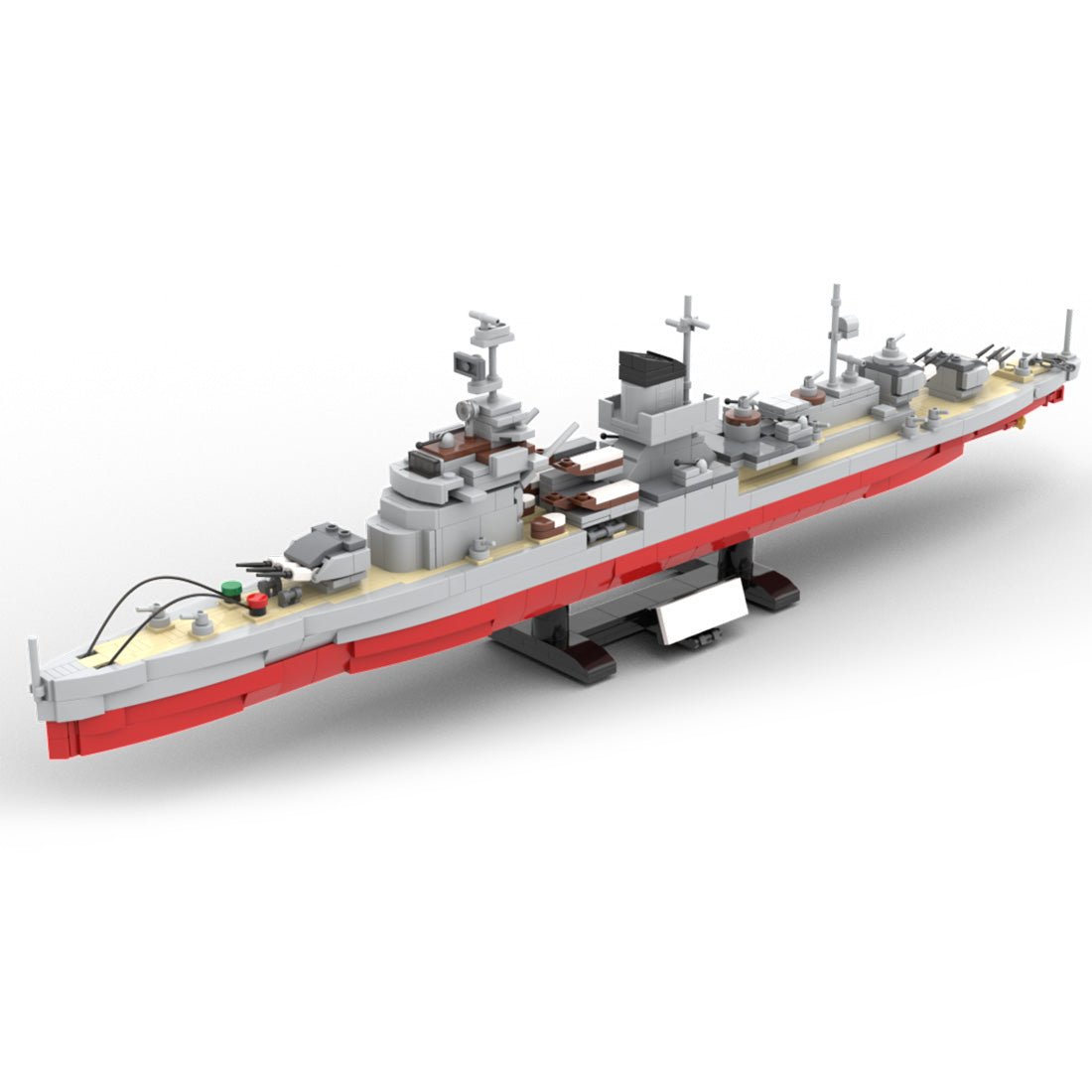 MOC 1/300 Leipzig - Klasse - Leichter Kreuzer im Maßstab Nürnberg - LesDiy - Klemmbausteine