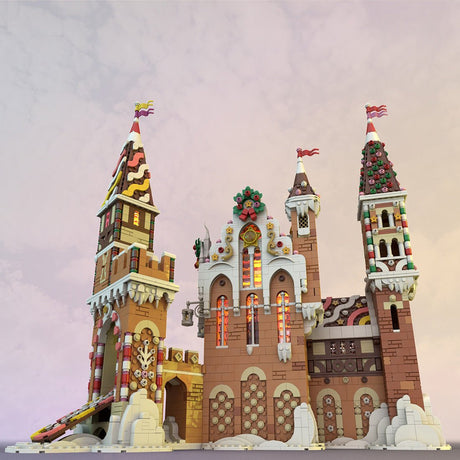 MOC - 130576 Gingerbread Castle Klemmbausteine - LesDiy - Klemmbausteine