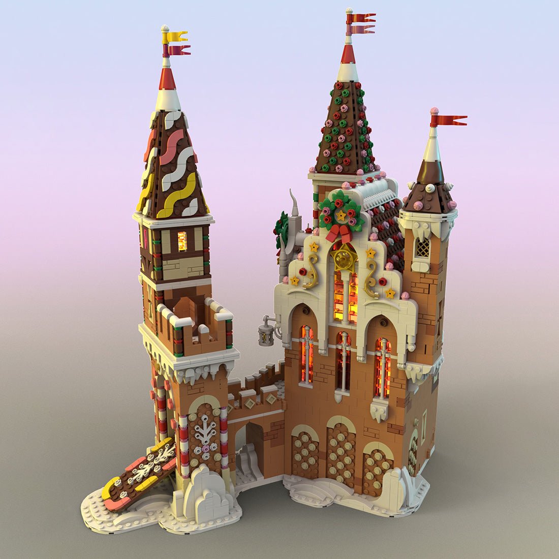 MOC - 130576 Gingerbread Castle Klemmbausteine - LesDiy - Klemmbausteine
