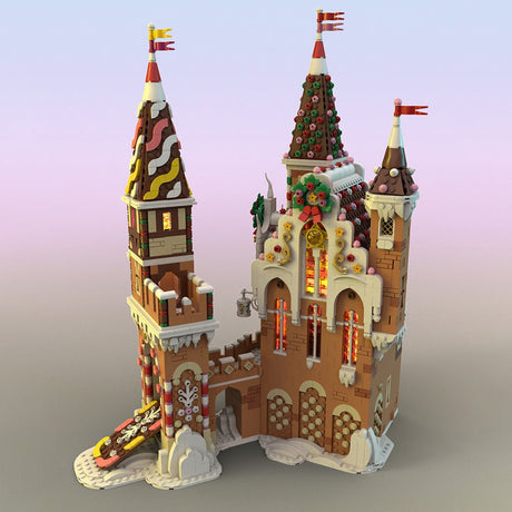 MOC - 130576 Gingerbread Castle Klemmbausteine - LesDiy - Klemmbausteine