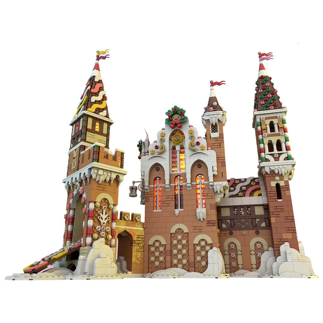 MOC - 130576 Gingerbread Castle Klemmbausteine - LesDiy - Klemmbausteine