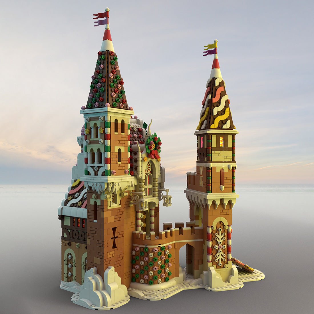 MOC - 130576 Gingerbread Castle Klemmbausteine - LesDiy - Klemmbausteine