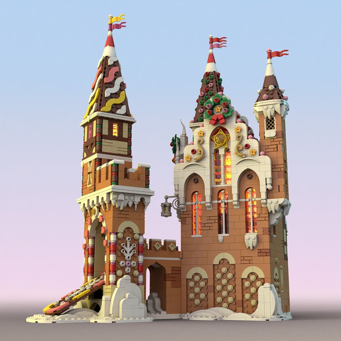MOC - 130576 Gingerbread Castle Klemmbausteine - LesDiy - Klemmbausteine