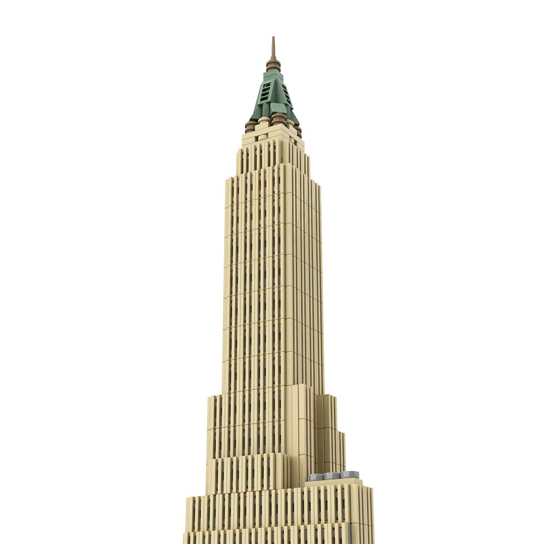 MOC - 130597 40 Wall Street 1:800 Scale (Bank of Manhattan Trust Building) Klemmbausteine - LesDiy - Klemmbausteine